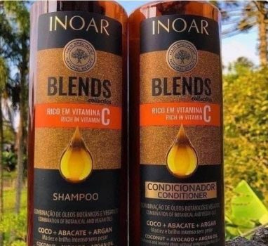 Kit Inoar Shampoo Condicionador 1l Blends Vitamina C