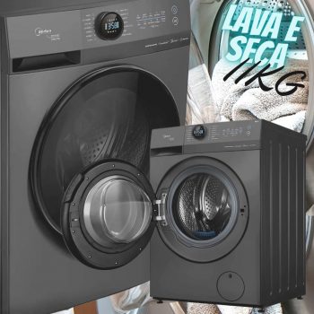 Lava e Seca 11KG HealthGuard Smart Titanium com wifi Midea