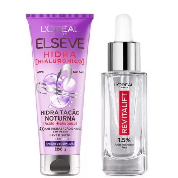 LOréal Paris Elséve Revitalift Hialurônico Kit - Creme de Hidratação + Sérum - Elseve