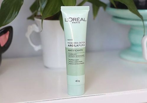 Máscara Facial L'Oréal Paris Argila Pura Detox Matificante, 40g