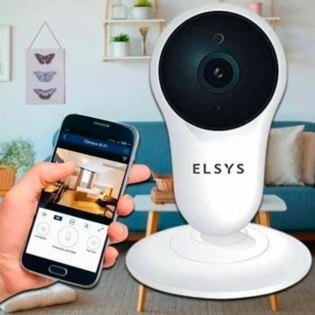 Mini Câmera de Segurança Elsys Wi-Fi HD Interna - Visão Noturna ESC-WY3