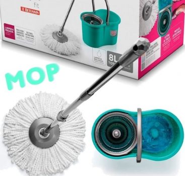 Mop Fit Plástico de 8 Litros, Linha Noviça., Noviça
