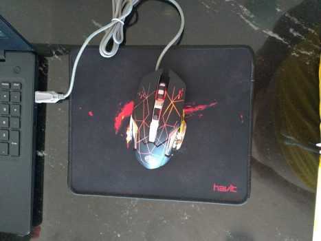 Mouse Pad Base de Borracha Antiderrapante Gamer, Havit, Hv-MP837, Preto