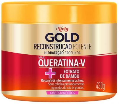 Niely Gold Máscara Concentrada Queratina Reparação, 430G