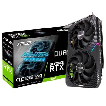 Placa de Vídeo ASUS TUF Gaming - GeForce RTX 3060, 12GB GDDR6, RGB, LHR, Ray Tracing, DLSS