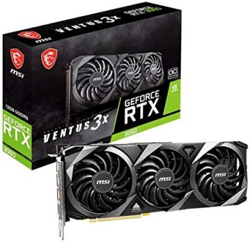 Placa de Vídeo MSI GeForce RTX 3070 VENTUS 3X OC, LHR, 8GB, GDDR6, DLSS, Ray Tracing