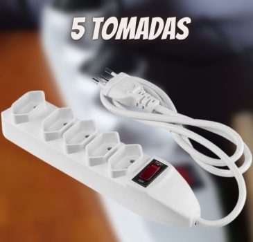 Protetor Eletrônico com 5 tomadas EPE 1005 Branco Intelbras