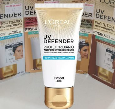 Protetor Solar Facial L'Oréal Paris UV Defender Hidratação FPS 60, 40g