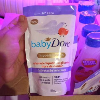 Sabonete Líquido de Glicerina Hidratação Relaxante Dove Baby Hora de Dormir Sachê 180ml Refil