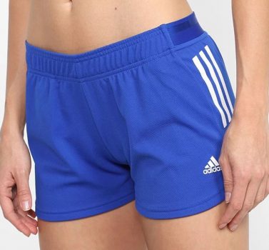 Short Adidas Knit 3 Listras Feminino