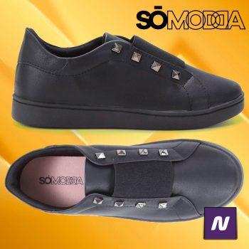 Slip On Somoda Elástico Tachas Feminino