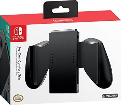 Suporte Confortável PowerA Joy Con para Controles de Nintendo Switch - Preto