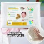 Travesseiro Antissufocante, Visco Revestimento, 30x40cm, Branco, Fibrasca