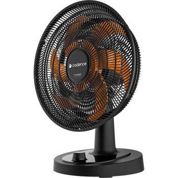 Ventilador, Preto e Laranja, 127v, Cadence