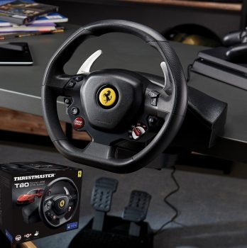 Volante Thrustmaster T80 Ferrari 488 Gtb Edition - Ps5/Ps4/Pc