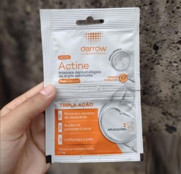 Actine Máscara Dermatológica de Argila Esfoliante, peles oleosas, Darrow - 2x5g, Darrow, 2x5g
