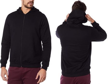 Blusa de Moletom com Zíper, Basicamente, Masculino