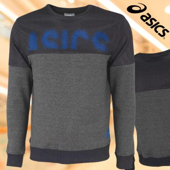 Blusão ASICS Malha com Fleece e Mesh - Masculino