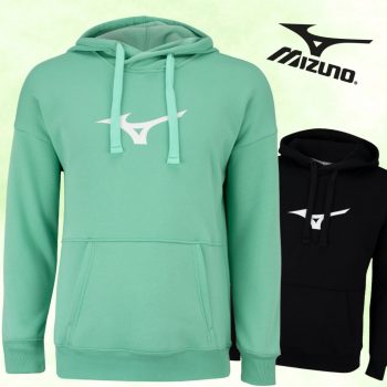 Blusão Mizuno Feminino com Capuz Canguru Big Logo