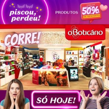BOTICÁRIO: Piscou, Perdeu! - Até 50% de desconto