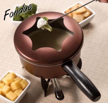 Brinox Petiscos Conjunto para Fondue de 10 Peças, Marrom (Chocolate)