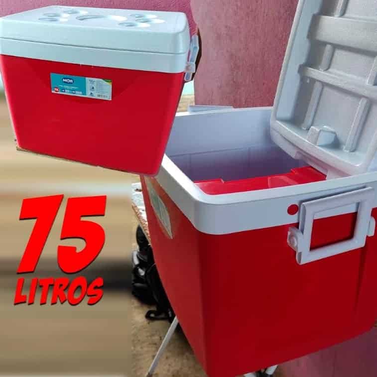 Caixa Térmica 75 Litros Mor Vermelha