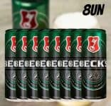 Cerveja Becks Puro Malte Lata 350ml Pack - 8 Unidades