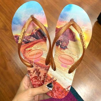 Chinelo Slim Paisage, Havaianas, Feminino