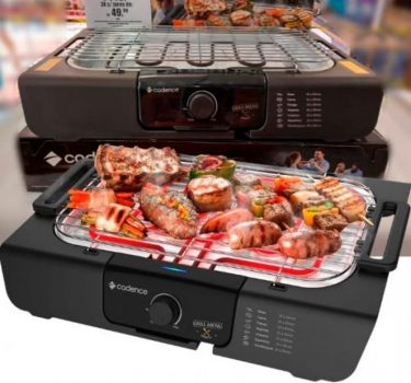 Churrasqueira Elétrica Grill Menu Cadence Preta GRL810 127V