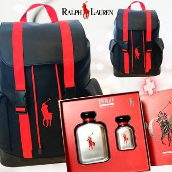 Coffret Perfume Masculino Polo Red Rush Eau de Toilette 125ml + 40ml + Mochila Vermelha Ralph Lauren Polo