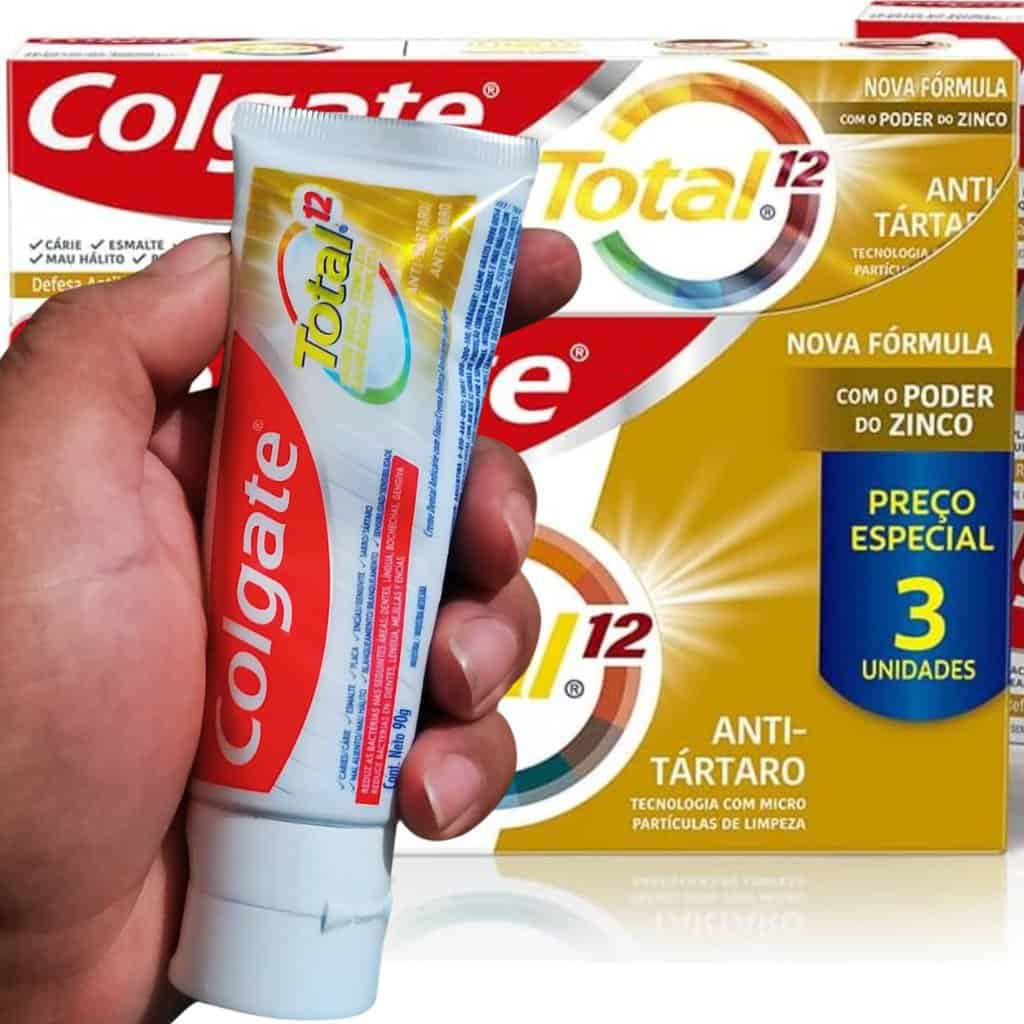 Colgate Creme Dental Total 12 Anti Tártaro 3 Unid 90G