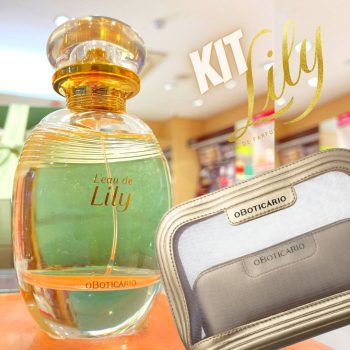 Combo Presente L’eau de Lily: Desodorante Colônia + Kit Nécessaire + Caixa de Presente