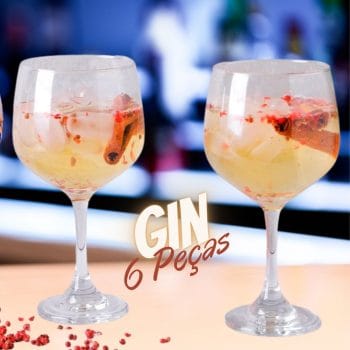 Conjunto de Taças de Vidro para Gin Ibiza 653ML 6 Peças - La Cuisine