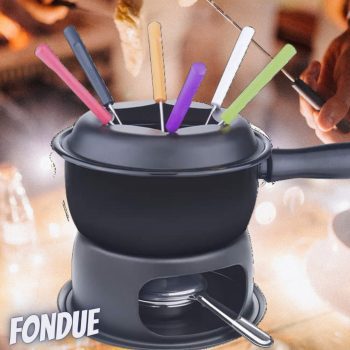 Conjunto Para Fondue, Brinox 1247/116, Preto