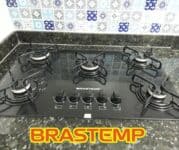 Cooktop 5 bocas Brastemp com grades piatina e acendimento automático - BDD75AE - BIVOLT