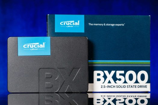 Crucial BX500 240 GB 3D NAND SATA SSD interno de 2,5 polegadas, até 540 MB/s - CT240BX500SSD1 preto/azul