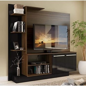 Estante Home Theater P/tv até 55 Pol. Denver Multimóveis Madeirado/preto