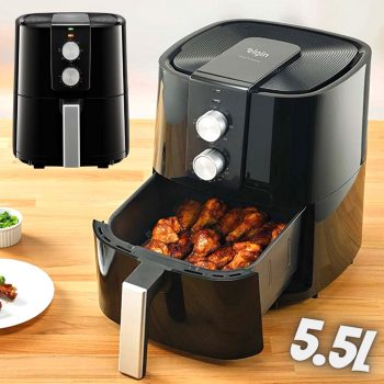Fritadeira Eletrica sem Oleo, Air Fryer, Curise Fry Gourmet Preta, 5.5L, 110V, Elgin