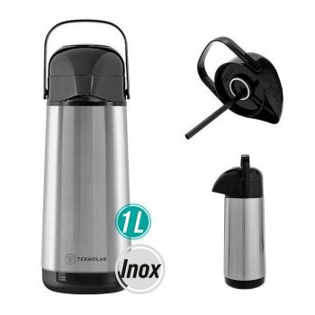 Garrafa Térmica Lúmina Inox 1L Pressão 52998