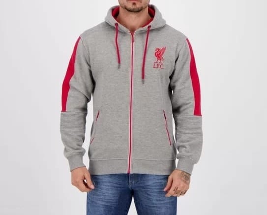 Jaqueta de Moletom Liverpool XPS Sports com Capuz - Masculina