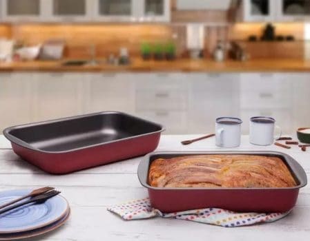 Jogo de Formas de Alumínio Antiaderente Brinox - Bakeware 2 Peças