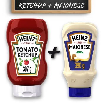 Kit 1 Kechup Heinz Tradicional 397g + Maionese Heinz 390g