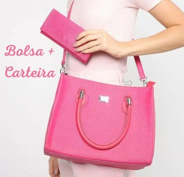 Kit Bolsa Pien Tote Grande + Carteira Feminina