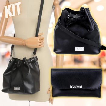Kit Bolsa Polo London Club Saco C/ Carteira Feminina