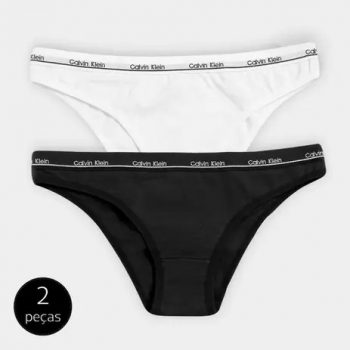 Kit Calcinha Calvin Klein Tanga 2 Peças