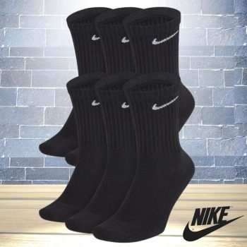 Kit de Meias Cano Alto Nike Everyday Cushioned - 6 Pares