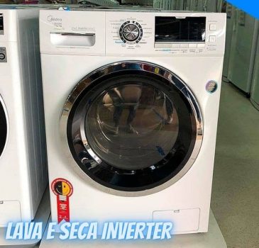 Lava E Seca Midea Storm Wash Inverter Tambor 4D Midea Branca 11Kg 220V LSD11B2