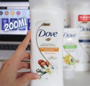Loção Desodorante Hidratante Corporal Nutrição Intensiva Manteiga de Karité & Baunilha Dove Frasco 200ml, Dove (A embalagem pode variar)