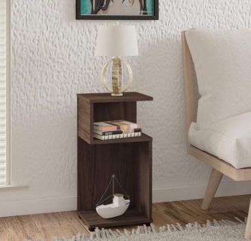 Mesa de Apoio com 2 Nichos Toy cor Amendoa - Artely
