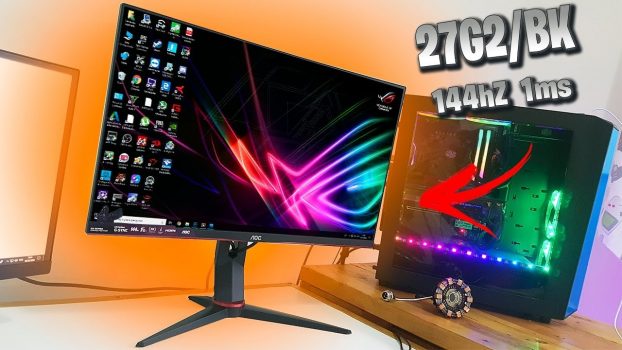Monitor Gamer AOC 27" FHD 27G2-BK 144Hz 1ms